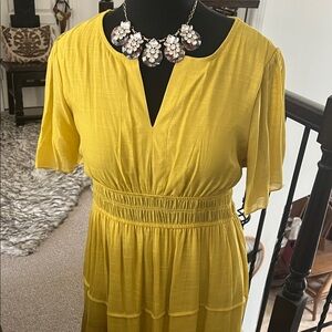 Elegant Yellow Women's Dress by King’s Road